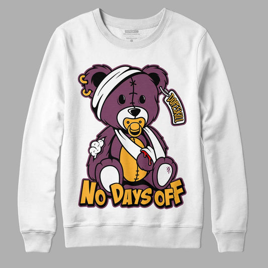 Brotherhood 1s High OG DopeSkill Sweatshirt Hurt Bear Graphic - White