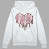 Dunk Low Teddy Bear Pink DopeSkill Hoodie Sweatshirt Slime Drip Heart Graphic - White