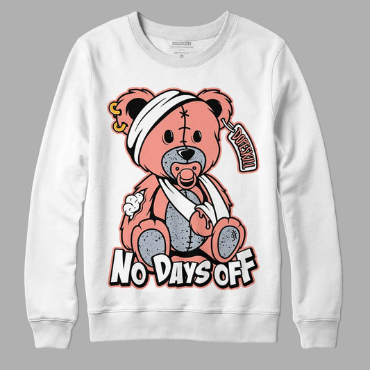 DJ Khaled x Jordan 5 Retro ‘Crimson Bliss’ DopeSkill Sweatshirt Hurt Bear Graphic Streetwear - White
