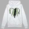 Jordan 4 Retro “Seafoam” DopeSkill Hoodie Sweatshirt Slime Drip Heart Graphic Streetwear  - White