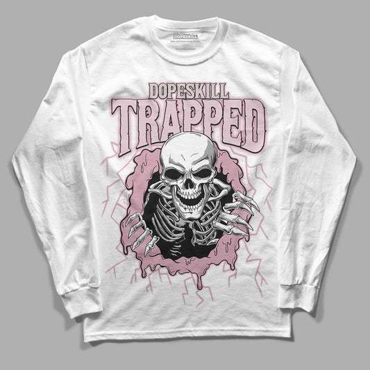 Dunk Low Teddy Bear Pink DopeSkill Long Sleeve T-Shirt Trapped Halloween Graphic - White