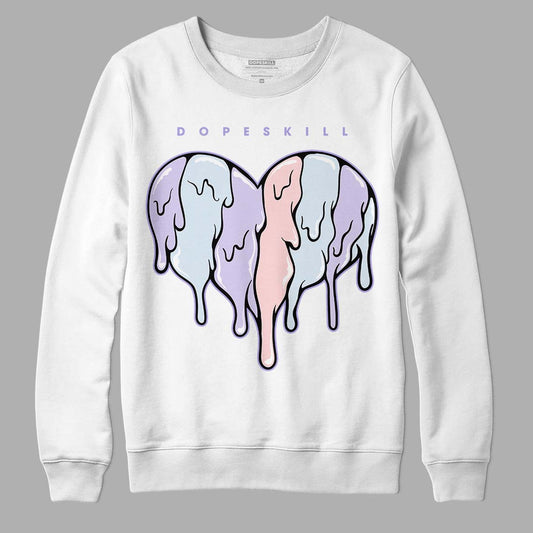 Easter Dunk Low DopeSkill Sweatshirt Slime Drip Heart Graphic - White