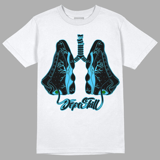 University Blue 13s DopeSkill T-Shirt Breathe Graphic - White 