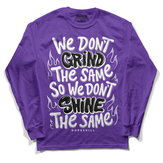 Jordan 13 Court Purple DopeSkill Purple Long Sleeve T-Shirt Grind Shine Graphic Streetwear