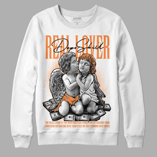 Dunk Low Peach Cream (W) DopeSkill Sweatshirt Real Lover Graphic - White