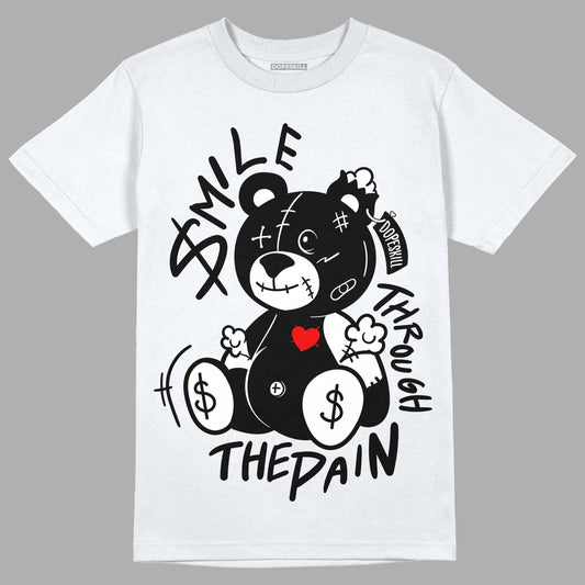 Jordan 1 High 85 Black White DopeSkill T-Shirt BEAN Graphic Streetwear  - White