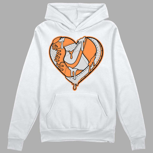 Dunk Low Peach Cream (W) DopeSkill Hoodie Sweatshirt Heart Jordan Graphic - White