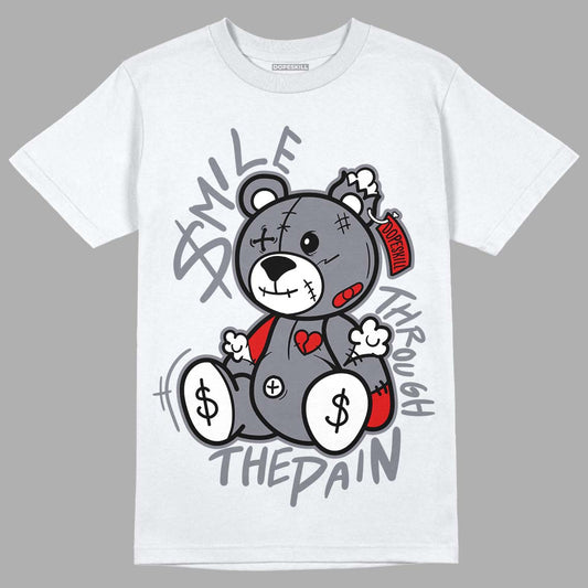 Fire Red 9s DopeSkill T-Shirt BEAN Graphic - White