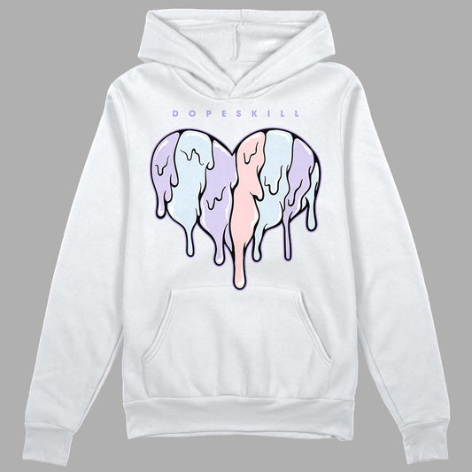 Easter Dunk Low DopeSkill Hoodie Sweatshirt Slime Drip Heart Graphic - White