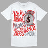 Gym Red 9s DopeSkill T-Shirt Real Ones Move In Silence Graphic - White