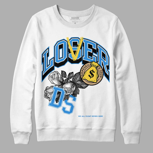 SB Dunk Low Homer DopeSkill Sweatshirt Loser Lover Graphic - White