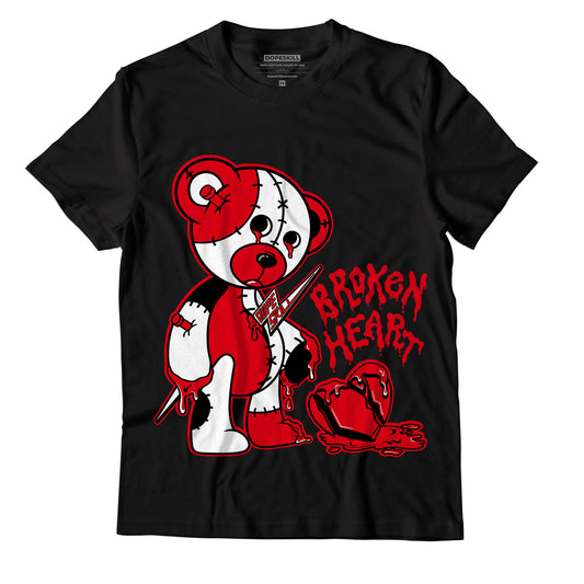 Jordan 1 Heritage DopeSkill T-Shirt Broken Heart Graphic - Black