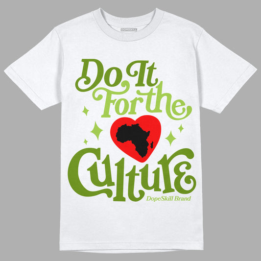 Nike SB Dunk Low Chlorophyll DopeSkill T-Shirt Do It For The Culture Graphic Streetwear - White