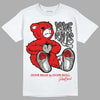 Fire Red 3s DopeSkill T-Shirt Love Kills Graphic - White 