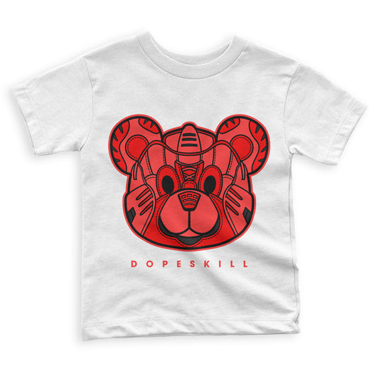 Chile Red 9s DopeSkill Toddler Kids T-shirt SNK Bear Graphic