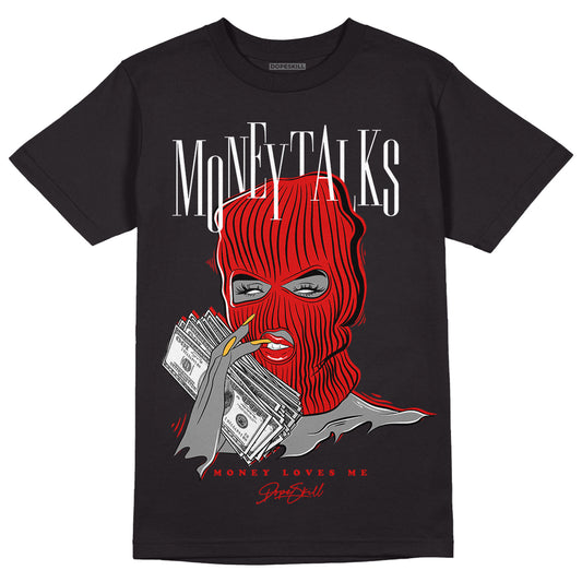Dunk Low Gym Red DopeSkill T-Shirt Money Talks Graphic - Black