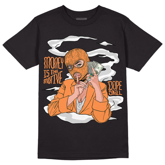 Dunk Low Peach Cream (W) DopeSkill T-Shirt Money Is The Motive Graphic - Black