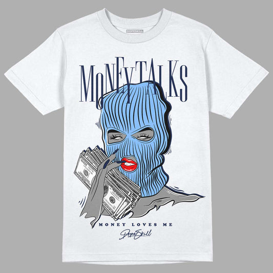 Georgetown 6s DopeSkill T-Shirt Money Talks Graphic - White