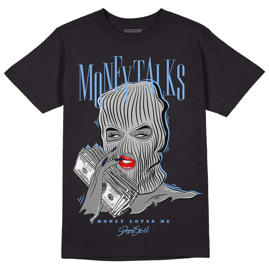 Georgetown 6s DopeSkill T-Shirt Money Talks Graphic - Black