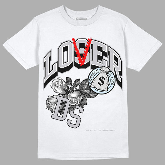 Jordan 11 Retro Low Cement Grey DopeSkill T-Shirt Loser Lover Graphic Streetwear - White