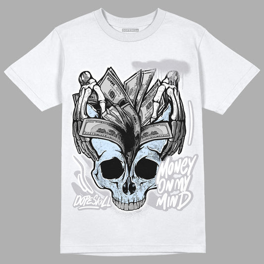 Jordan 11 Retro Low Cement Grey DopeSkill T-Shirt MOMM Skull Graphic Streetwear - White