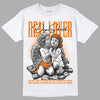 Orange Black White DopeSkill T-Shirt Real Lover Graphic - White