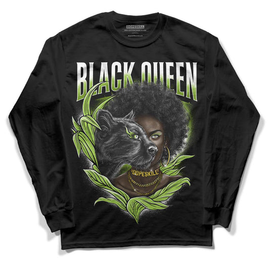 Dunk Low 'Chlorophyll' DopeSkill Long Sleeve T-Shirt New Black Queen Graphic - Black 