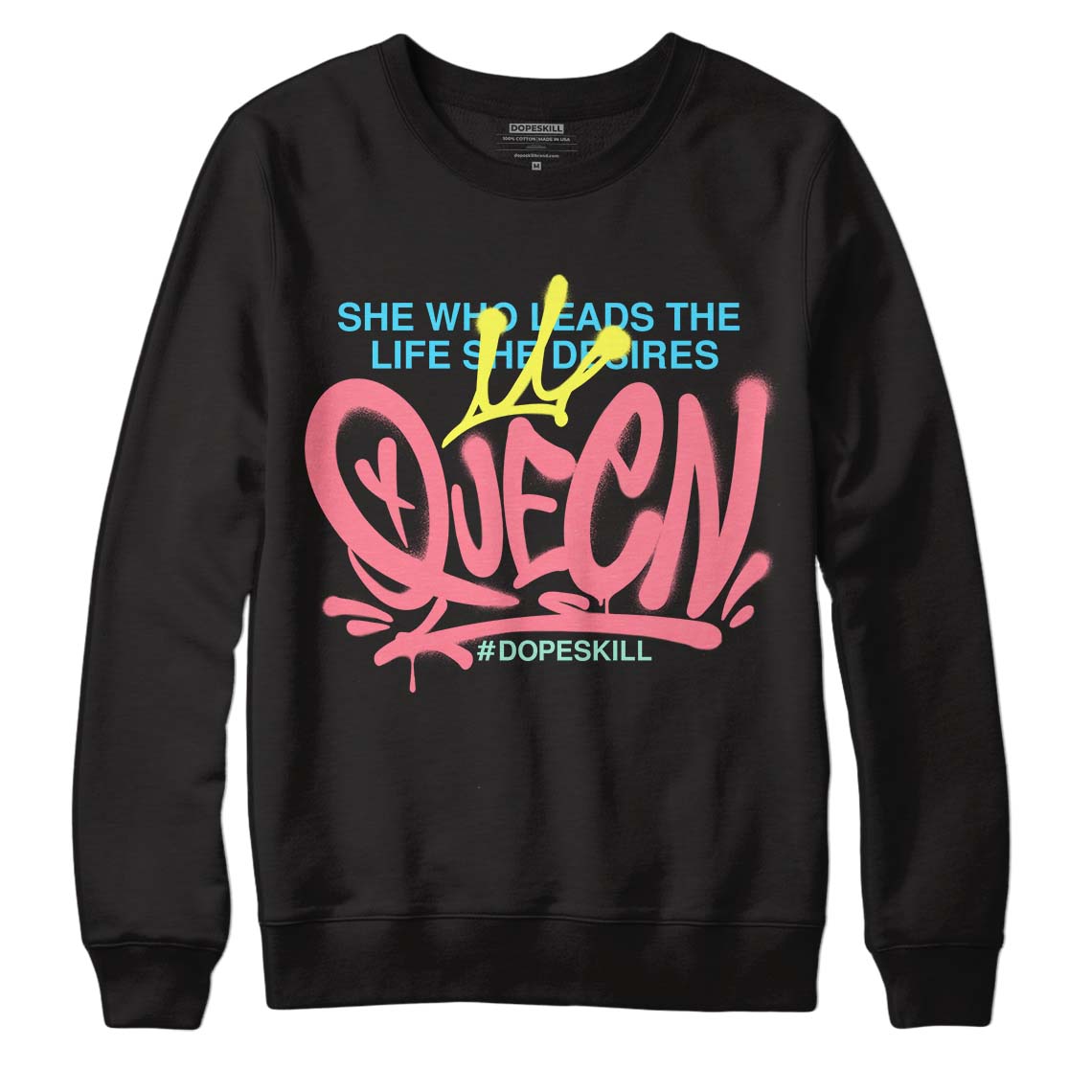 Candy Easter Dunk Low DopeSkill Sweatshirt Queen Graphic - Black