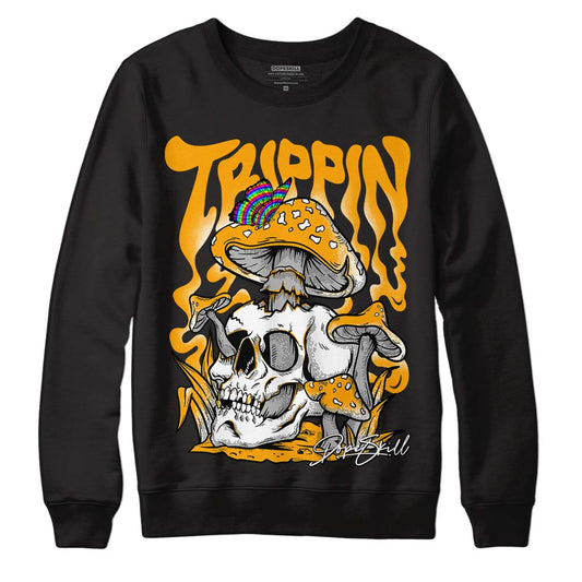 Black Taxi 12s DopeSkill Sweatshirt Trippin Graphic - Black