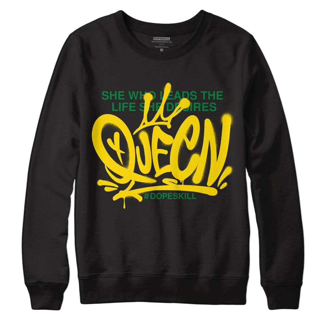 Dunk Low Reverse Brazil DopeSkill Sweatshirt Queen Graphic - Black