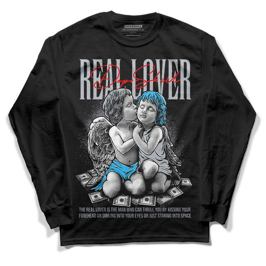 Dunk Low Lottery Pack Grey Fog DopeSkill Long Sleeve T-Shirt Real Lover Graphic - Black 