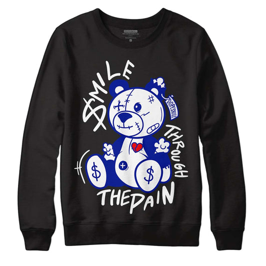 Racer Blue White Dunk Low DopeSkill Sweatshirt BEAN Graphic - Black