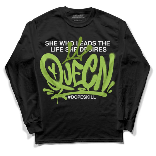 Dunk Low 'Chlorophyll' DopeSkill Long Sleeve T-Shirt Queen Graphic - Black 