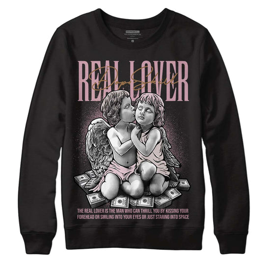 Dunk Low Teddy Bear Pink DopeSkill Sweatshirt Real Lover Graphic - Black