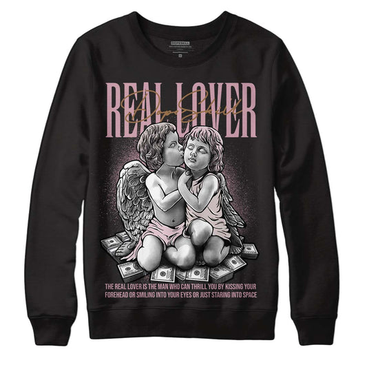 Dunk Low Teddy Bear Pink DopeSkill Sweatshirt Real Lover Graphic - Black