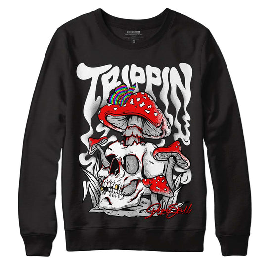 Dunk Low Panda White Black DopeSkill Sweatshirt Trippin Graphic - Black