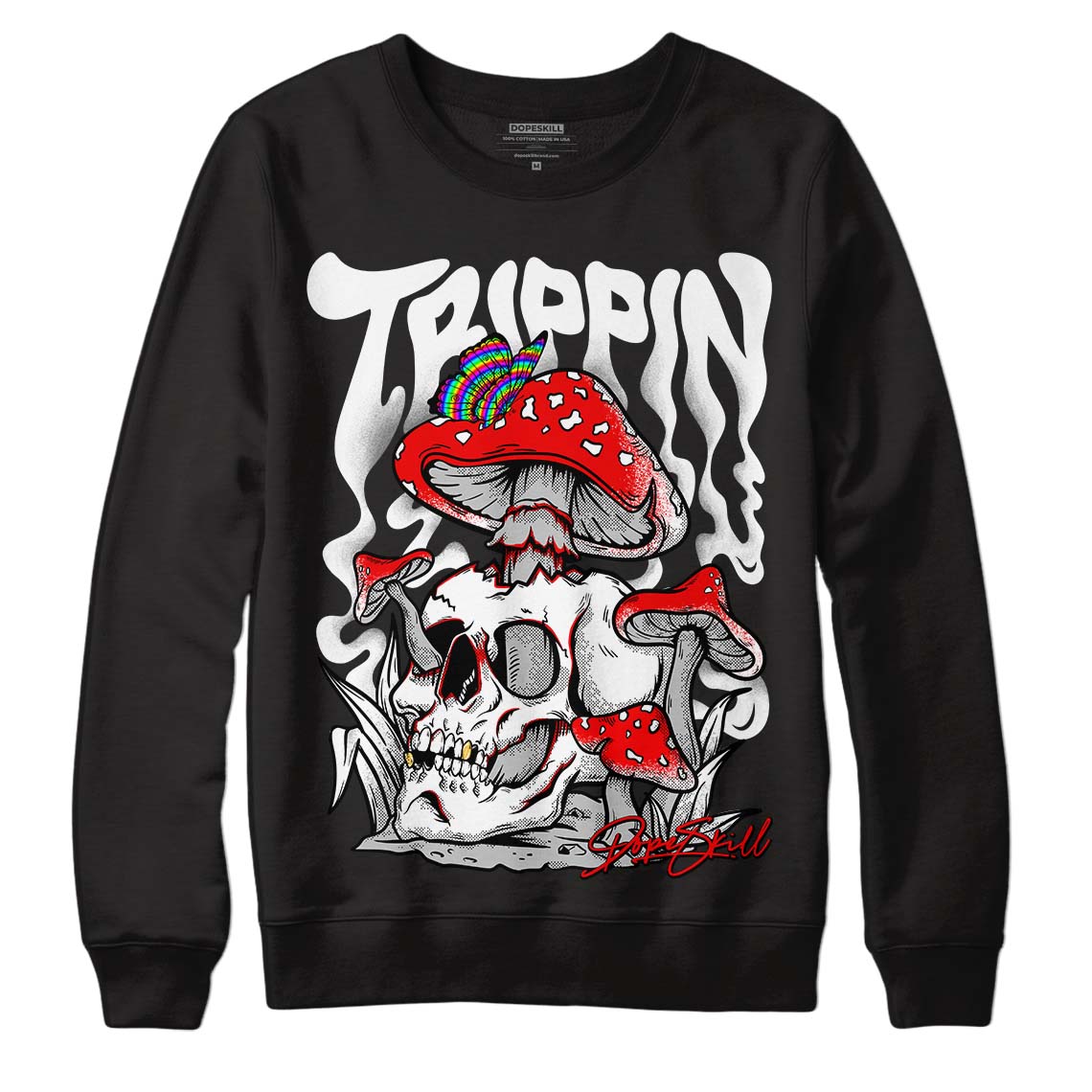 Dunk Low Panda White Black DopeSkill Sweatshirt Trippin Graphic - Black