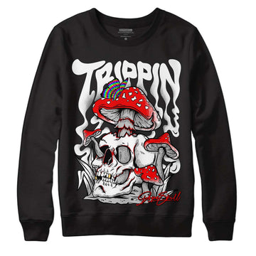 Dunk Low Panda White Black DopeSkill Sweatshirt Trippin Graphic - Black