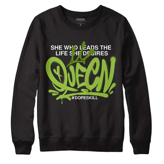 Dunk Low 'Chlorophyll' DopeSkill Sweatshirt Queen Graphic - Black 