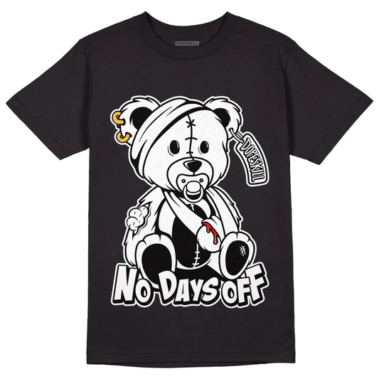 Dunk Low Panda White Black DopeSkill T-Shirt Hurt Bear Graphic - Black