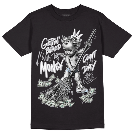 Jordan 11 Retro Low Cement Grey DopeSkill T-Shirt Gettin Bored With This Money Graphic Streetwear - Black