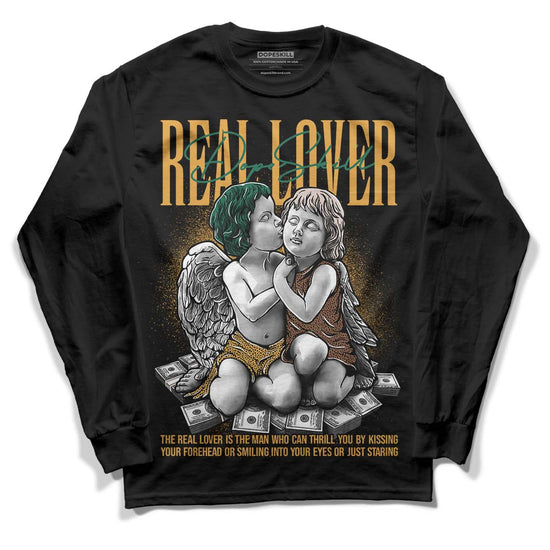 Safari Dunk Low DopeSkill Long Sleeve T-Shirt Real Lover Graphic - Black