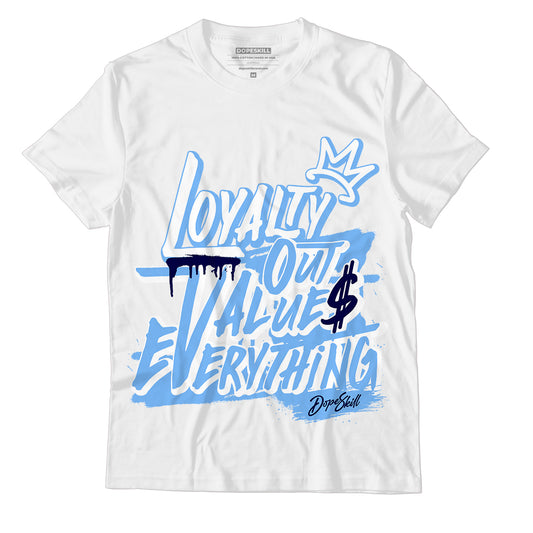 AJ 6 University Blue DopeSkill T-Shirt LOVE Graphic