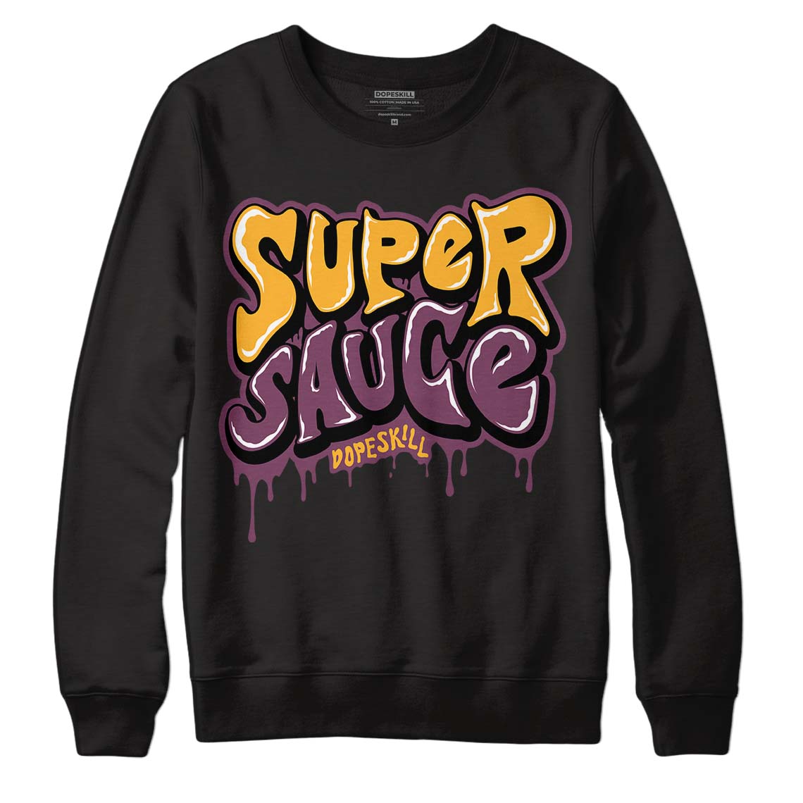 Brotherhood 1s High OG DopeSkill Sweatshirt Super Sauce Graphic - Black