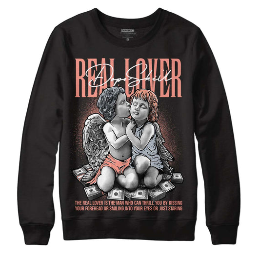 DJ Khaled x Jordan 5 Retro ‘Crimson Bliss’ DopeSkill Sweatshirt Real Lover Graphic Streetwear  - Black