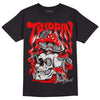 Cherry 11s DopeSkill T-Shirt Trippin Graphic - Black
