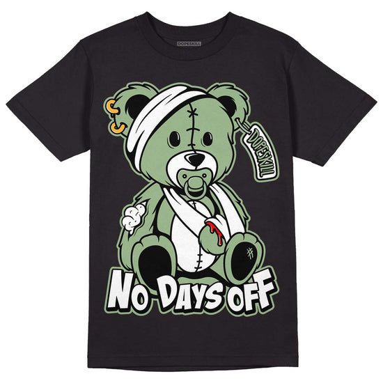 Seafoam 4s DopeSkill T-Shirt Hurt Bear Graphic - Black