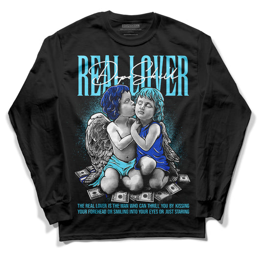 SB Dunk Argon DopeSkill Long Sleeve T-Shirt Real Lover Graphic - Black