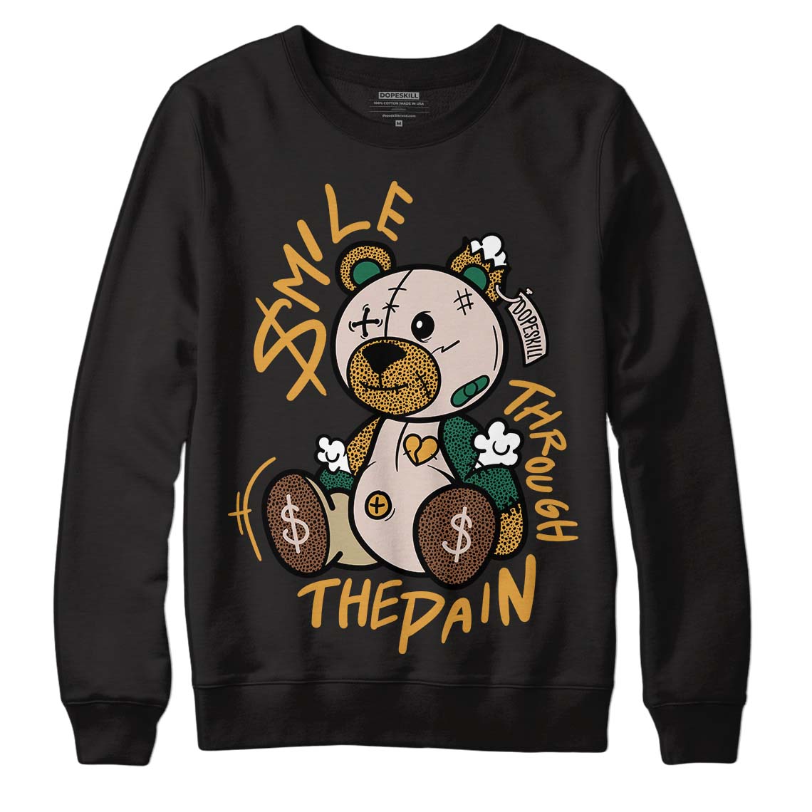 Safari Dunk Low DopeSkill Sweatshirt BEAN Graphic - Black