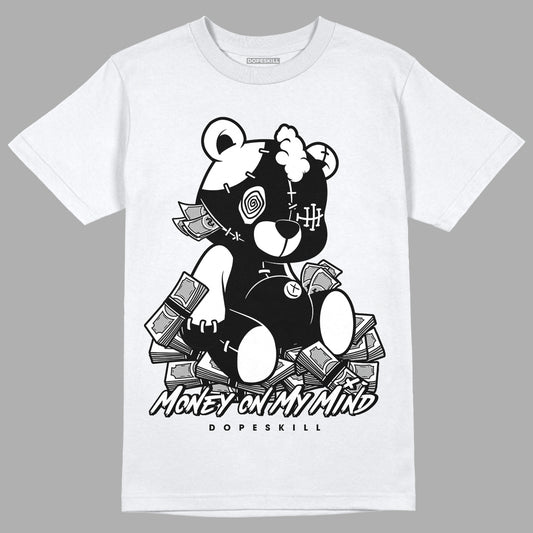 Dunk Low Panda White Black DopeSkill T-Shirt MOMM Bear Graphic - White 